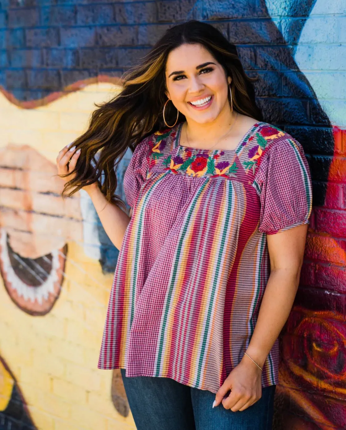 Adelynn Embroidered Top