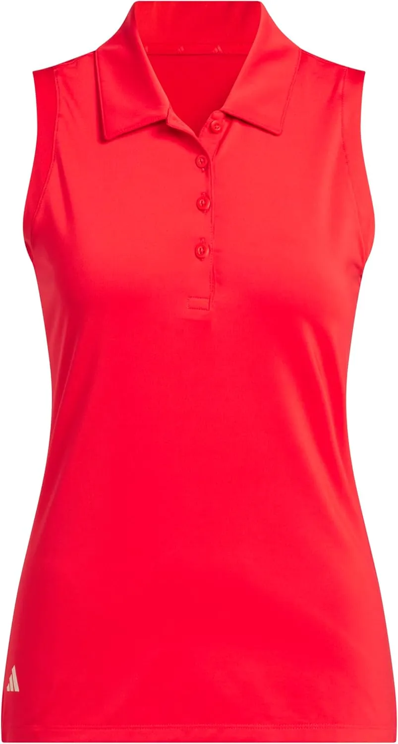 adidas Women's Ultimate365 Solid Sleeveless Polo Shirt