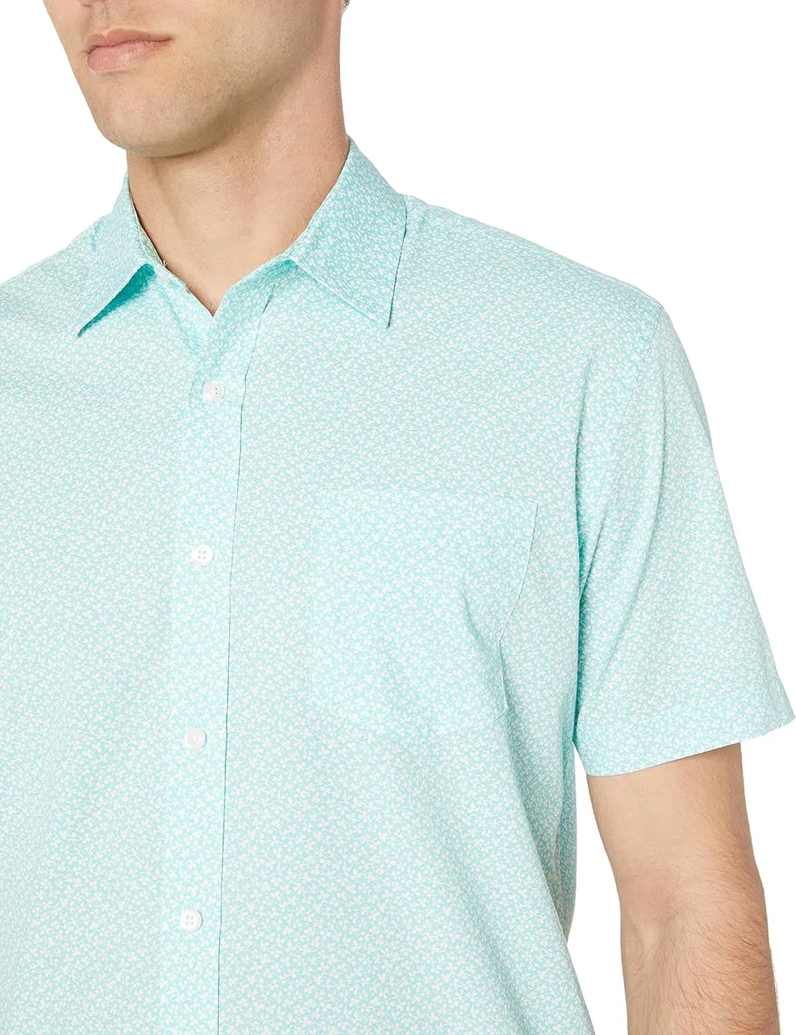 Amazon Essentials Men's Regular-Fit Short-Sleeve Poplin Shirt