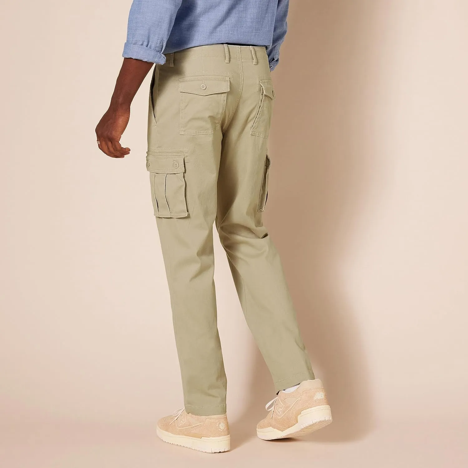 Amazon Essentials Men's Straight-Fit Stretch Cargo Pant (Available in Big & Tall)