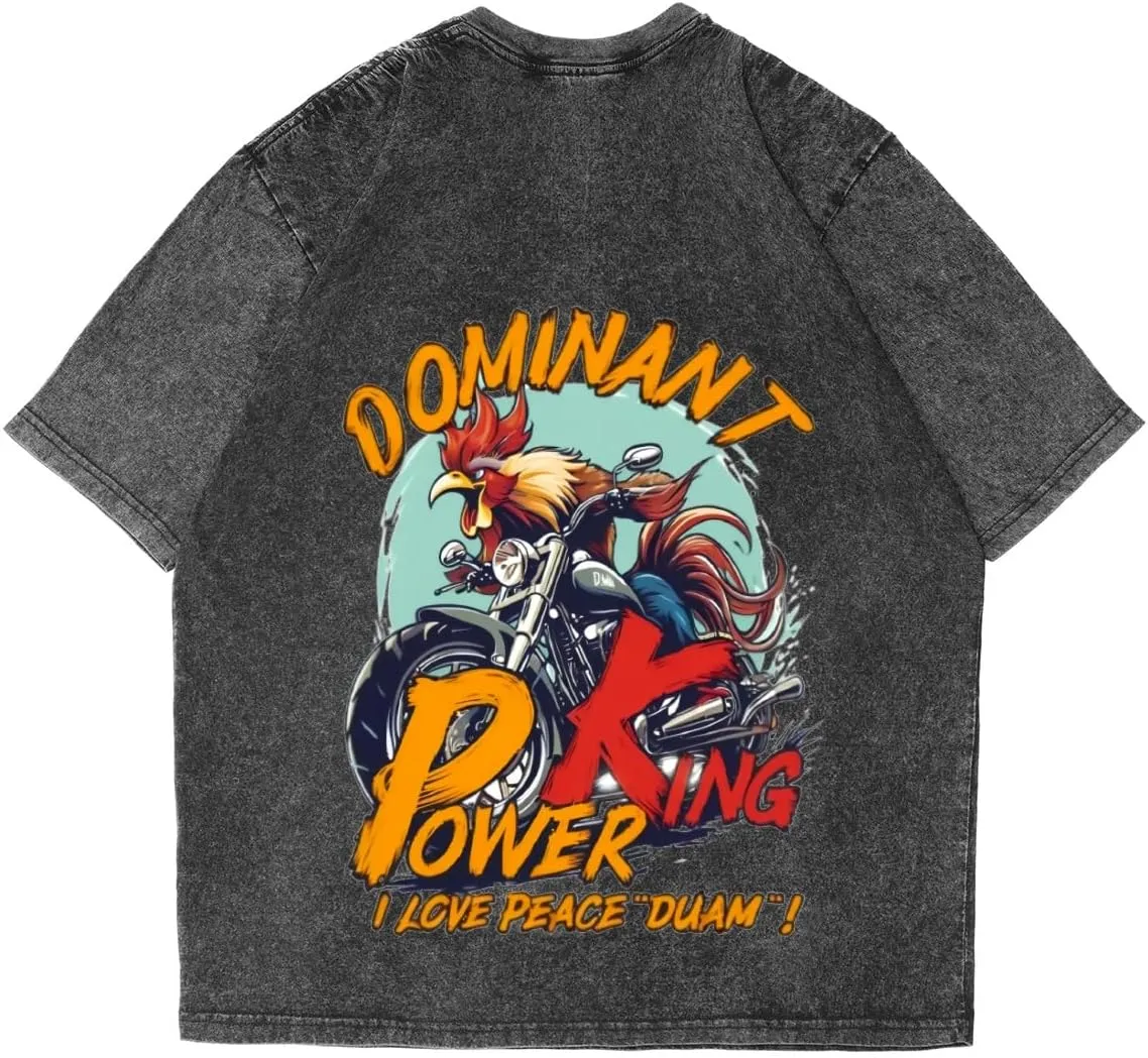 Bright Colorful Bear Classic Two Sides Retro Short Sleeve Shirt Men's Round Neck Sports T-Shirt