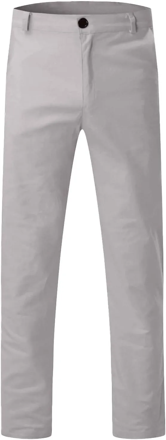 Chinos Pants Men Slim Fit Stretch Dress Pants Flat Front Sweat Pant Slacks Tapered Straight Fit Travel Pants Trousers
