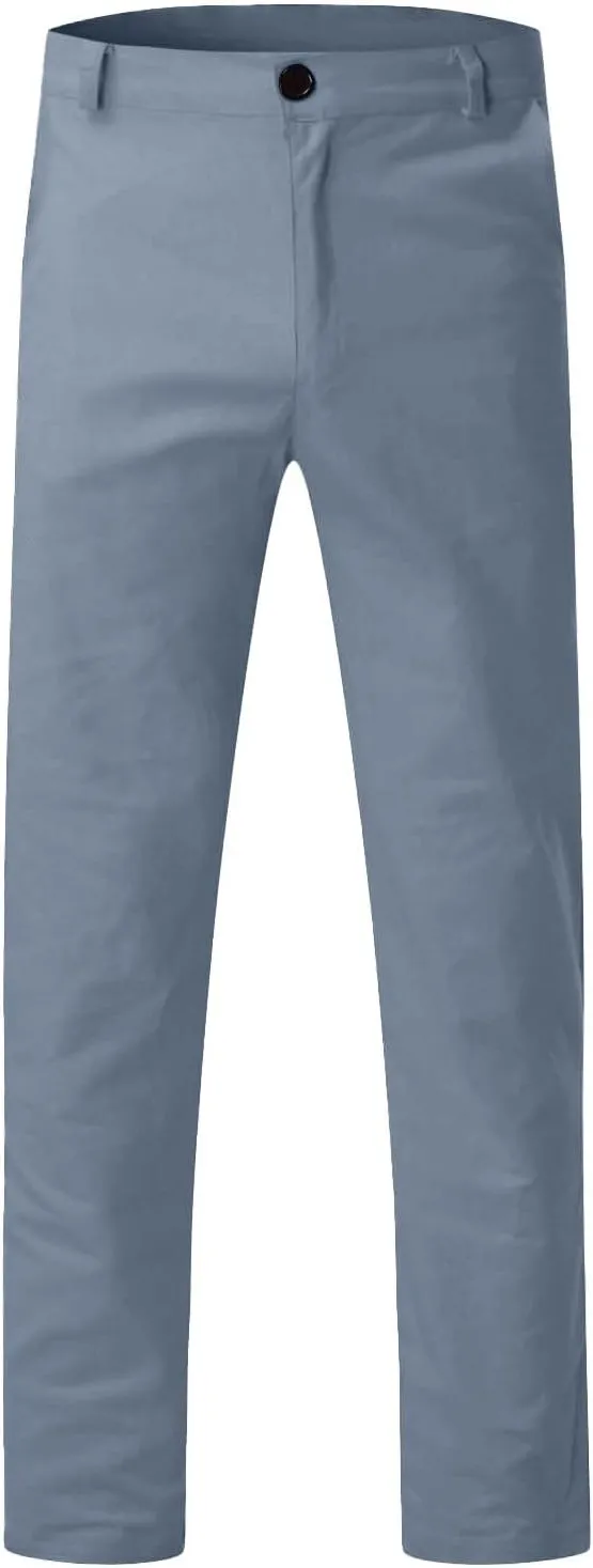 Chinos Pants Men Slim Fit Stretch Dress Pants Flat Front Sweat Pant Slacks Tapered Straight Fit Travel Pants Trousers