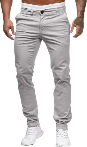 Chinos Pants Men Slim Fit Stretch Dress Pants Flat Front Sweat Pant Slacks Tapered Straight Fit Travel Pants Trousers