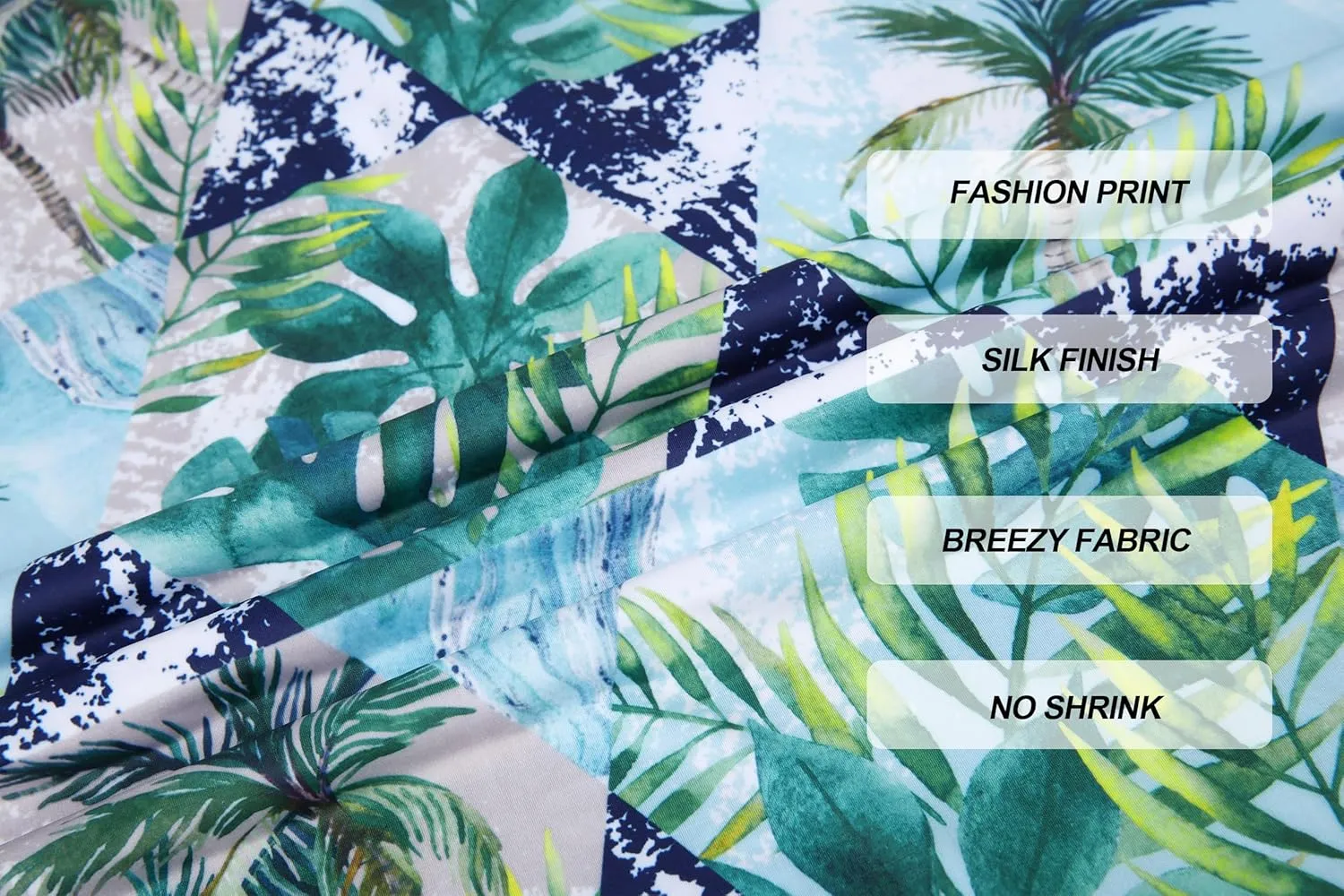 Damipow Mens Golf Shirts Dry Fit Polo Shirts Moisture Wicking Short Sleeve Hawaiian Polo Shirt