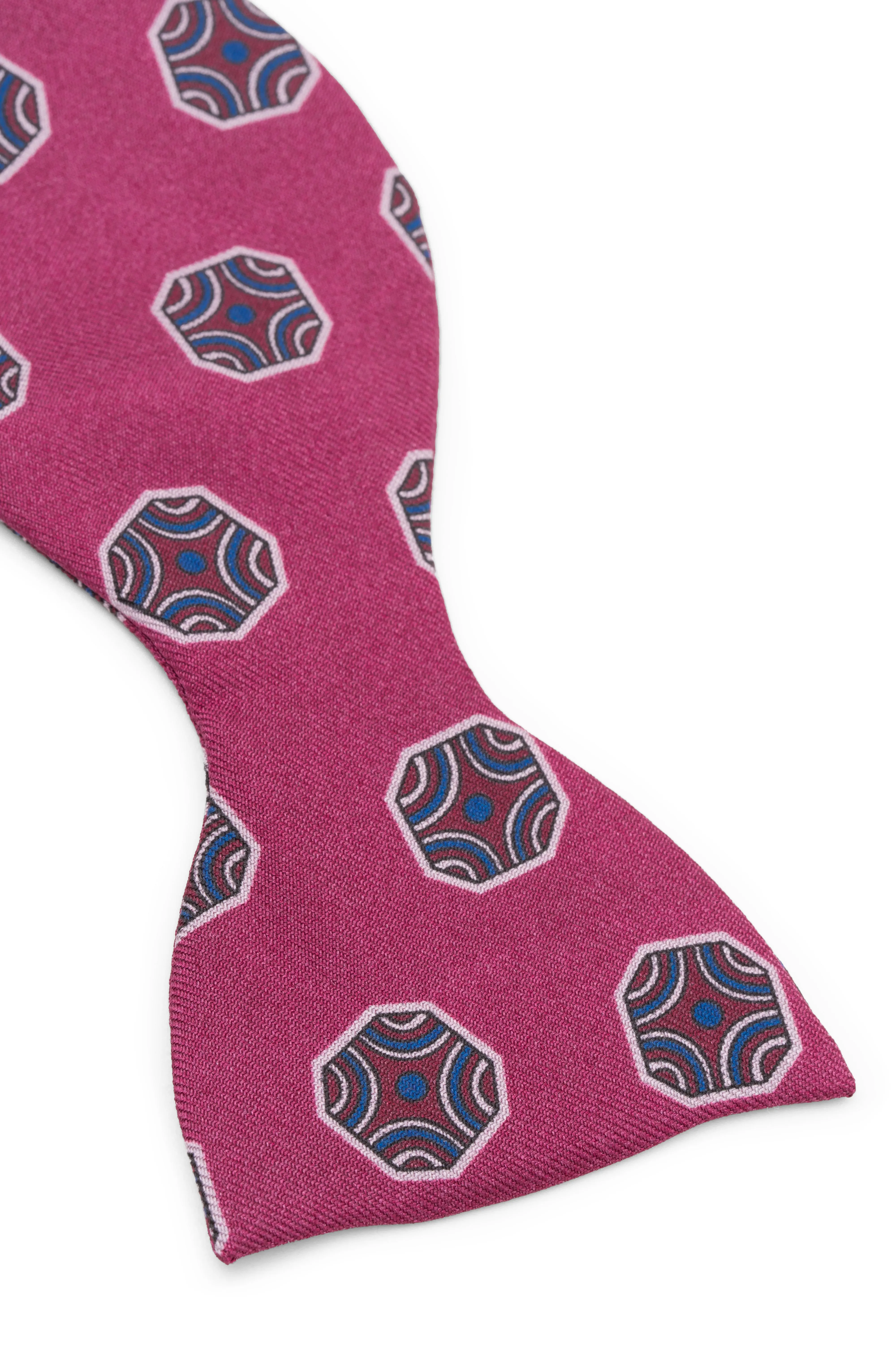 Dark Mauve Fancy Tile Butterfly Bow Tie