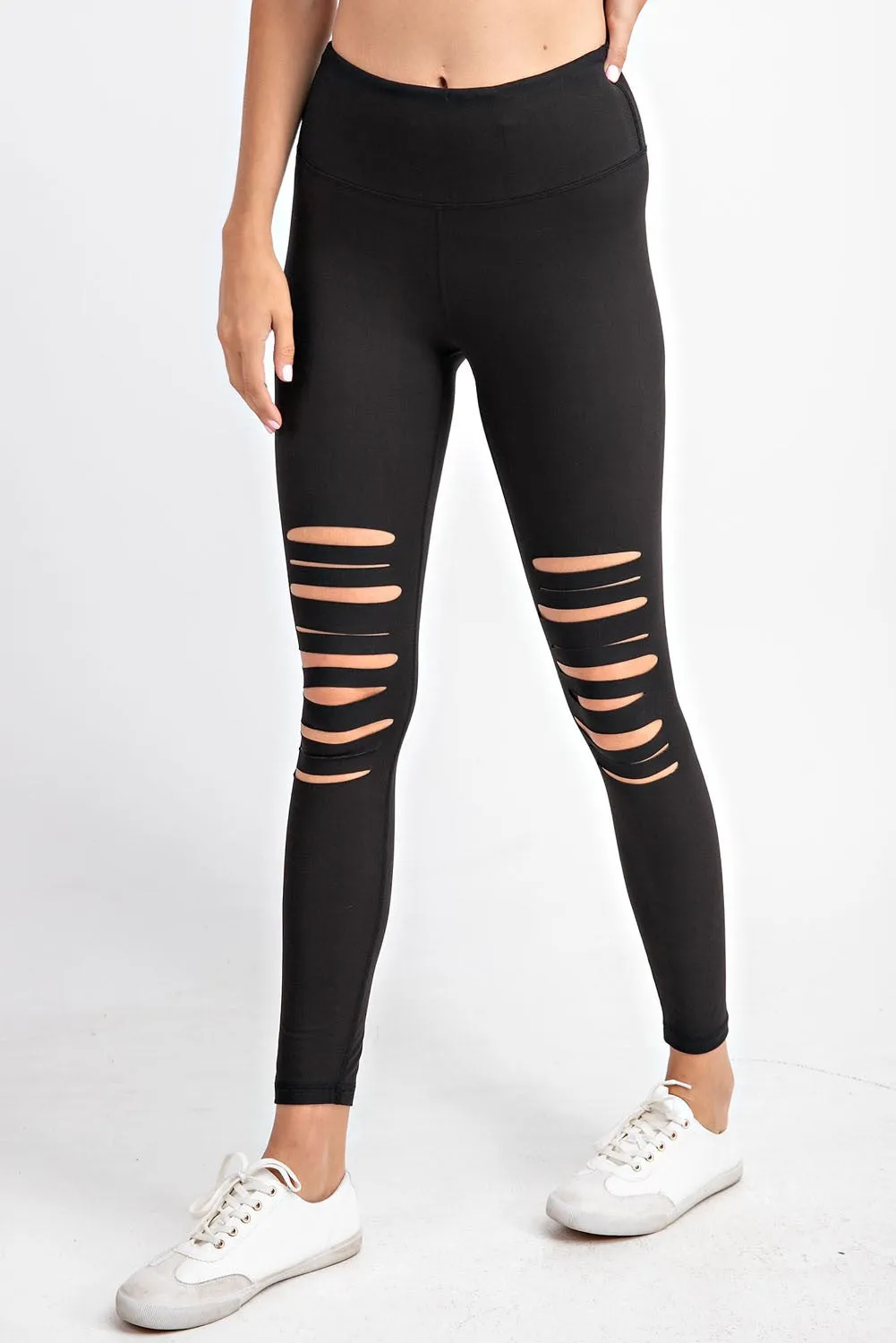 Full-Length Laser Cut Leggings