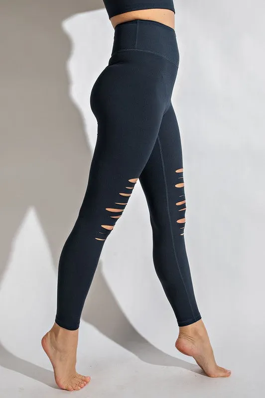 Full-Length Laser Cut Leggings