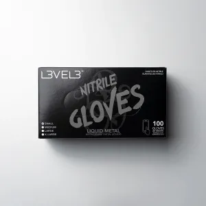 LV3 Nitrile Gloves Silver