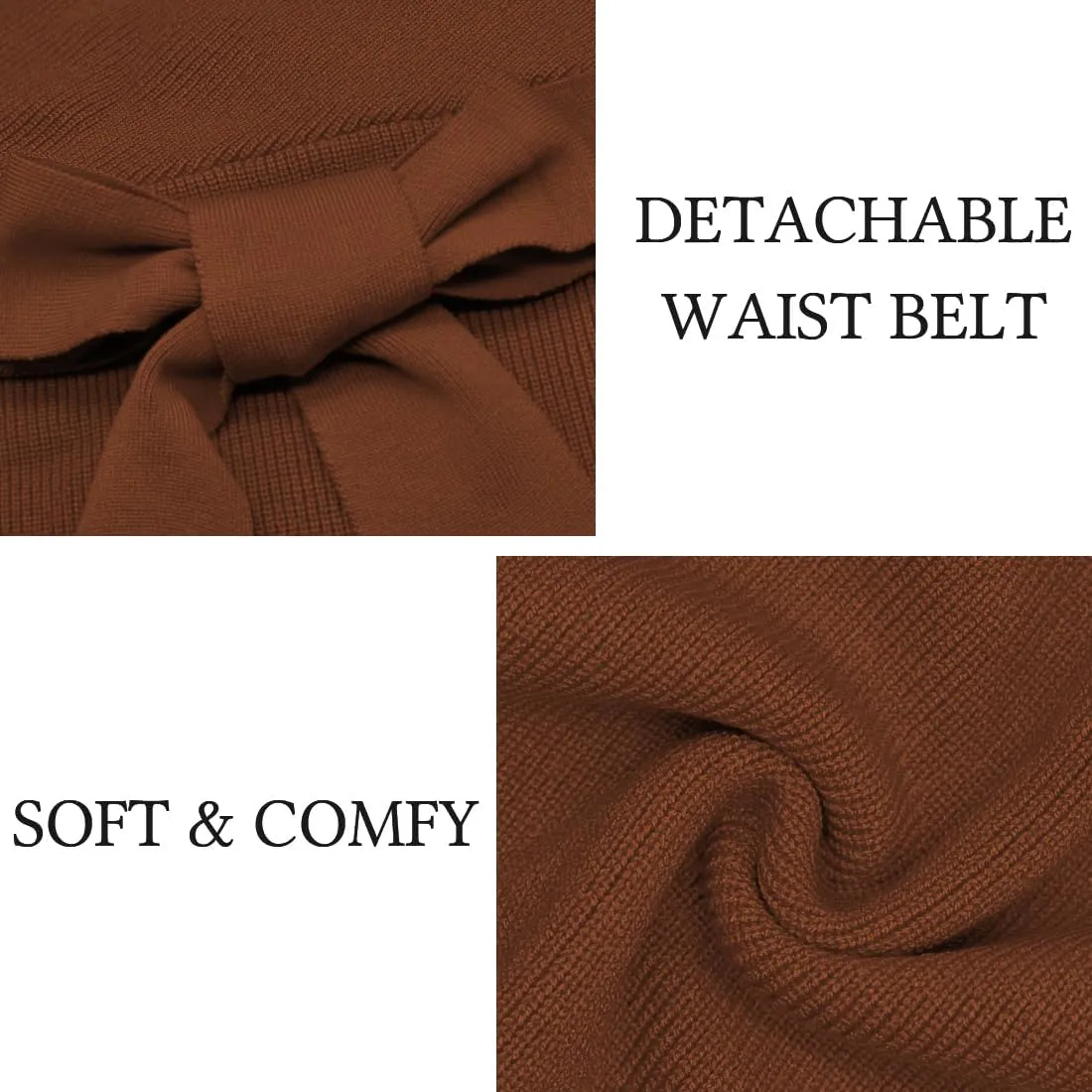 Mansy Women's Sexy Cocktail Batwing Long Sleeve Backless Mock Wrap Knit Sweater Mini Dress