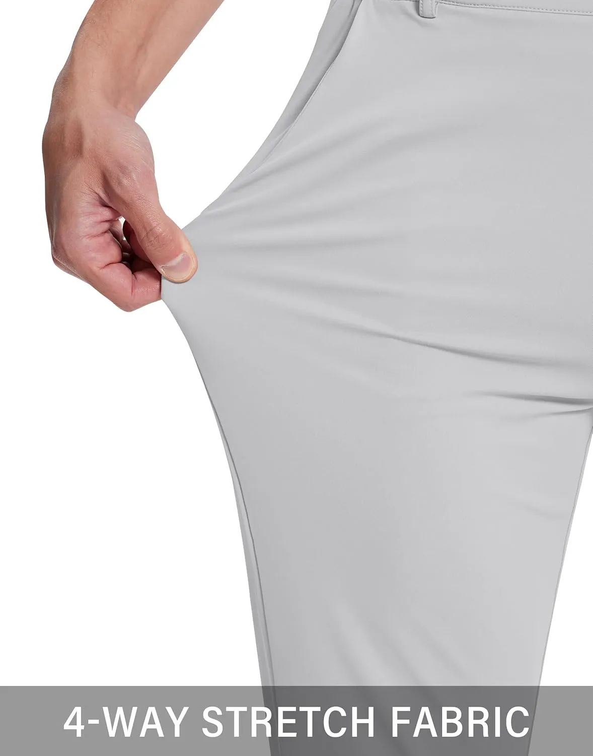 Mens Golf Joggers Pants with 5 Pockets Slim Fit Stretch Casual Dress Sweatpants for Work Travel Running