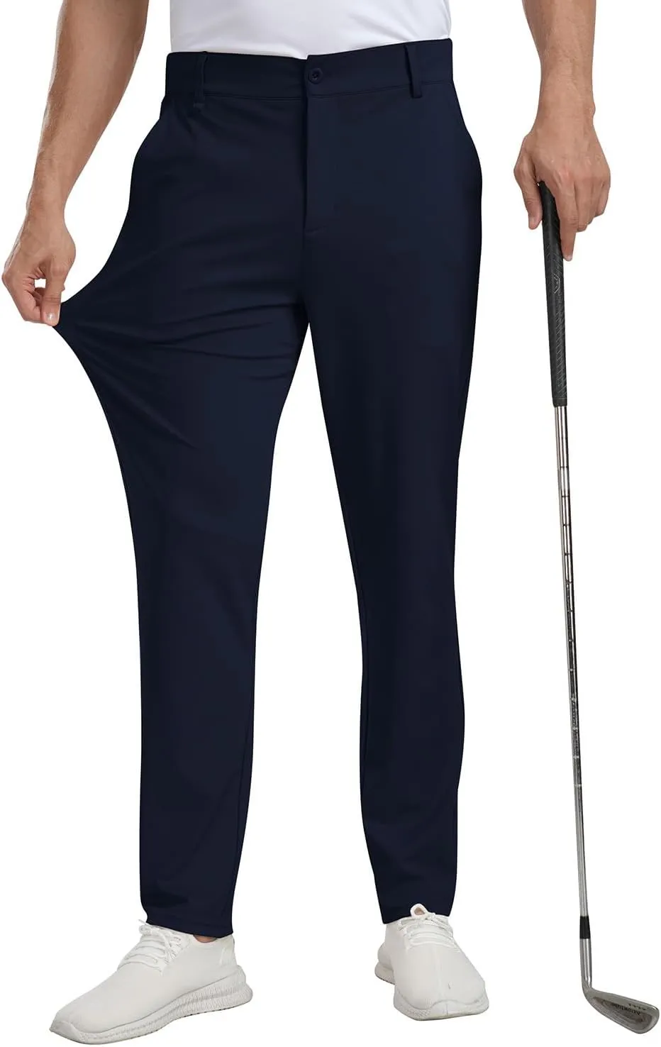 MoFiz Mens Golf Pant Joggers Stretch Pants 30"/32" Quick Dry Comfy Lightweight Casual Athletic Pant Trousers with Pockets