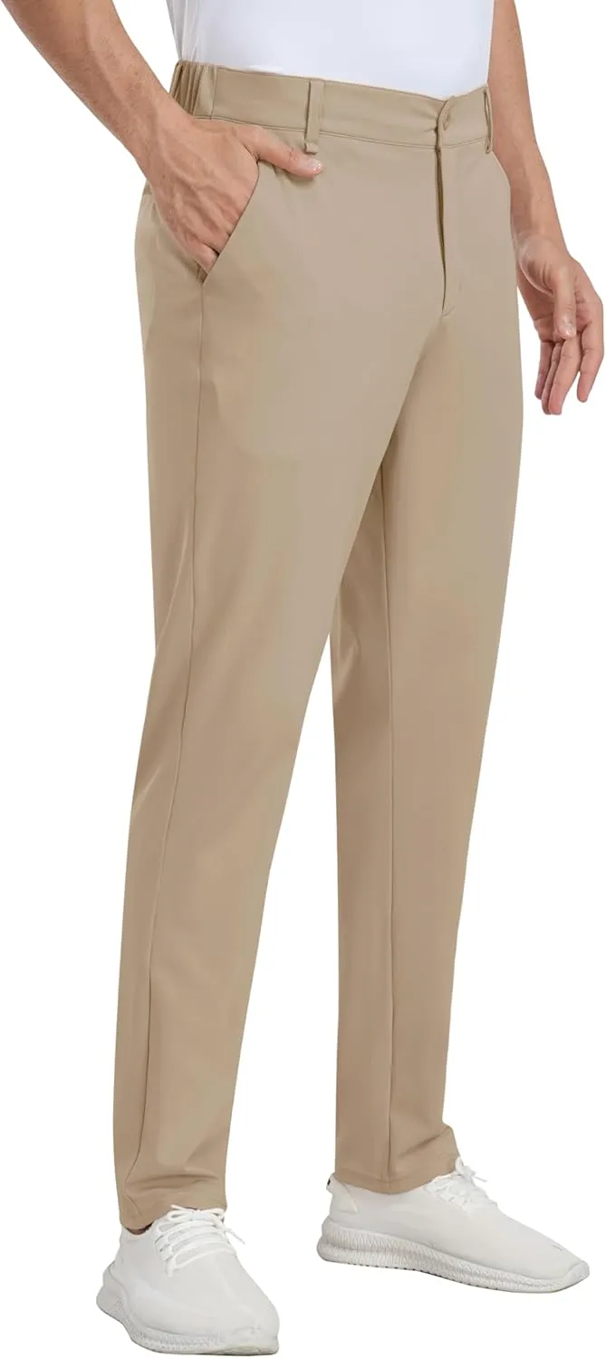MoFiz Mens Golf Pant Joggers Stretch Pants 30"/32" Quick Dry Comfy Lightweight Casual Athletic Pant Trousers with Pockets