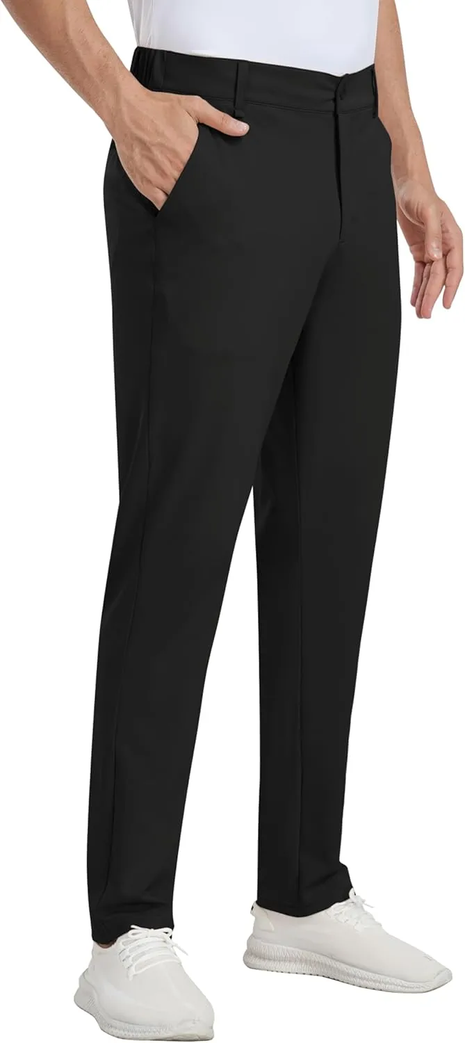 MoFiz Mens Golf Pant Joggers Stretch Pants 30"/32" Quick Dry Comfy Lightweight Casual Athletic Pant Trousers with Pockets