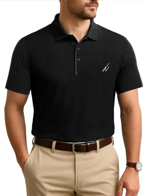 NY Threads Men's Golf Polo Shirt Moisture Wicking Quick Dry Performance Short Sleeves Polo Shirts for Men