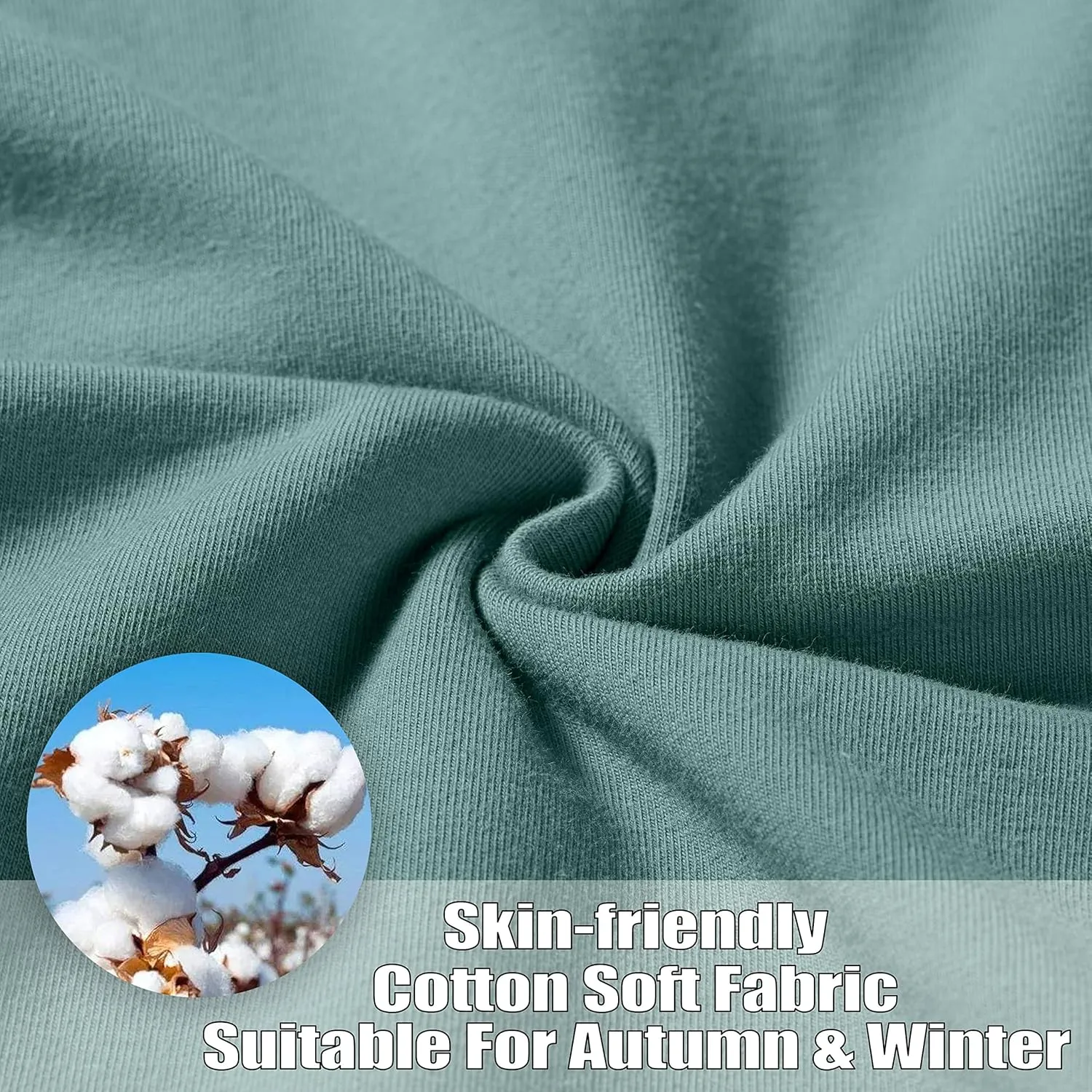 SANTINY Women's Cotton Sweatpants Yoga Lounge Casual Pants Open Bottom Sweat Pants for Women with Pockets