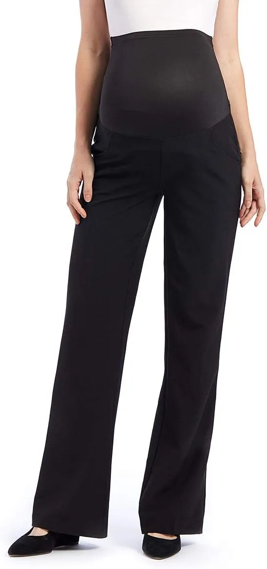 Times Two Maternity Women's Flare Leg Dress Pants