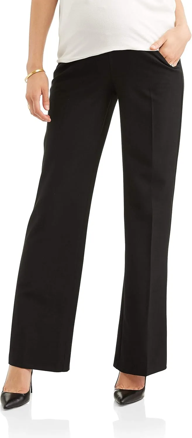Times Two Maternity Women's Flare Leg Dress Pants