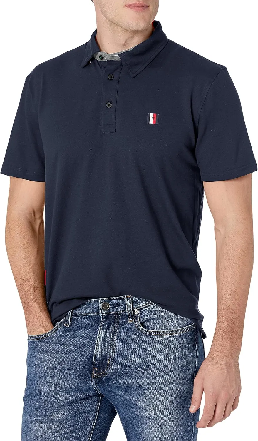 Tommy Hilfiger Men's Short Sleeve Polo Shirt in Regular Fit