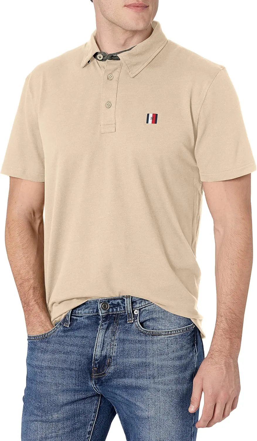 Tommy Hilfiger Men's Short Sleeve Polo Shirt in Regular Fit