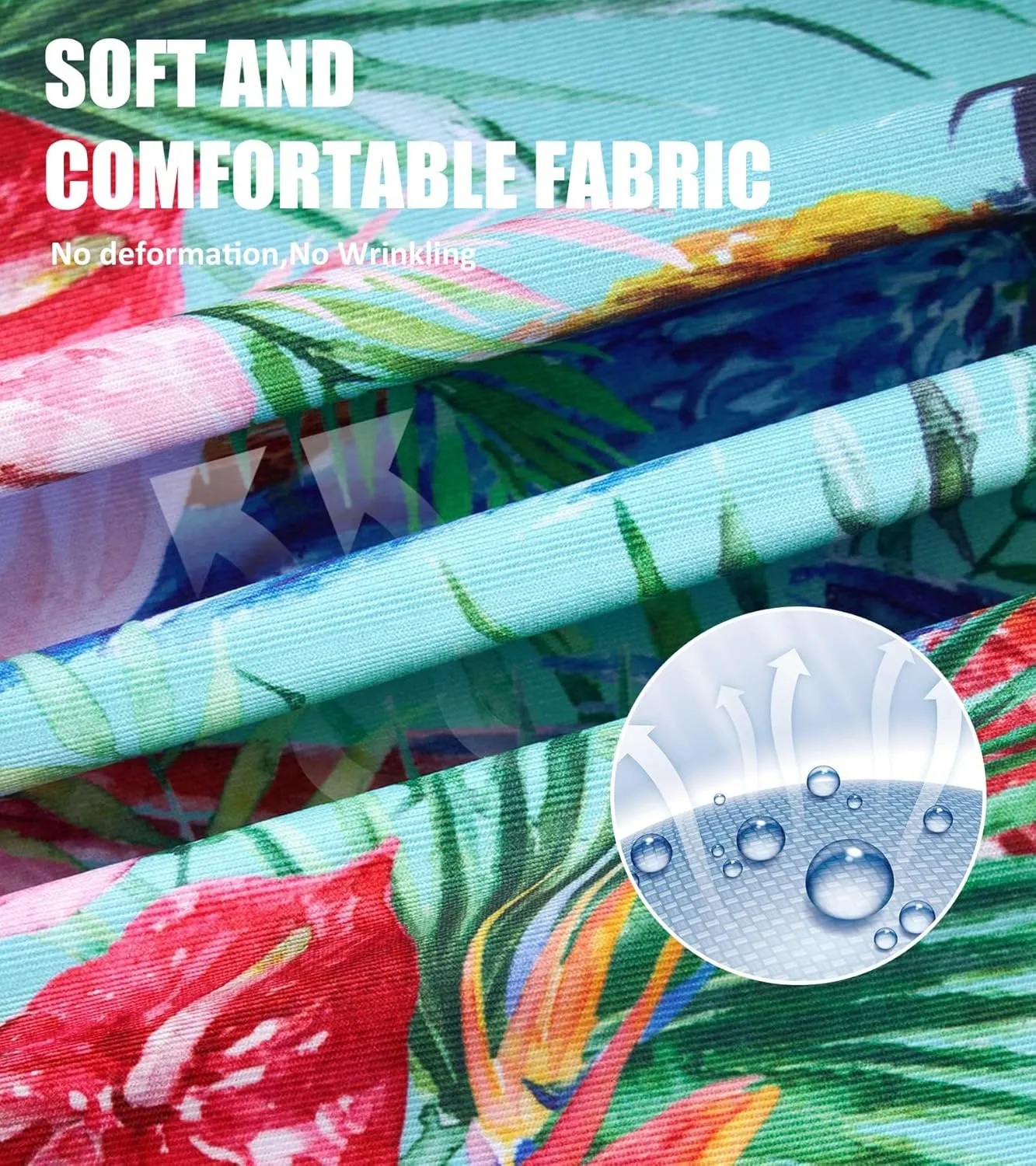 uideazone Mens Polo Shirts Short Sleeve Dry Fit 3D Print Moisture Wicking Funny Golf Shirt