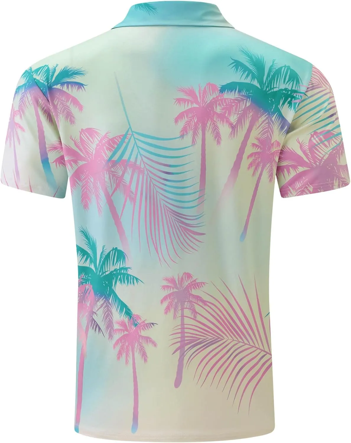 uideazone Mens Polo Shirts Short Sleeve Dry Fit 3D Print Moisture Wicking Funny Golf Shirt