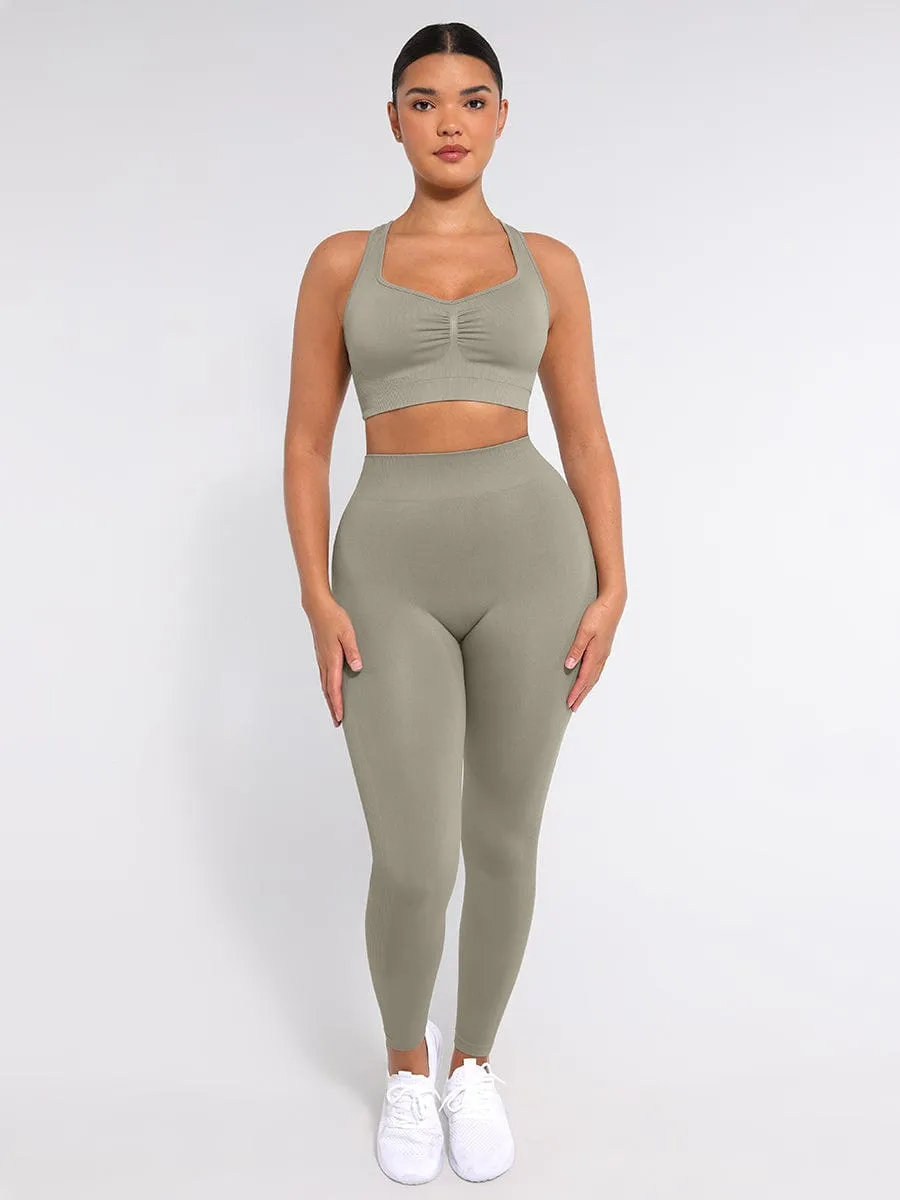 Wholesale Seamless High Waisted Leg Shaping Slimming Yoga Legging