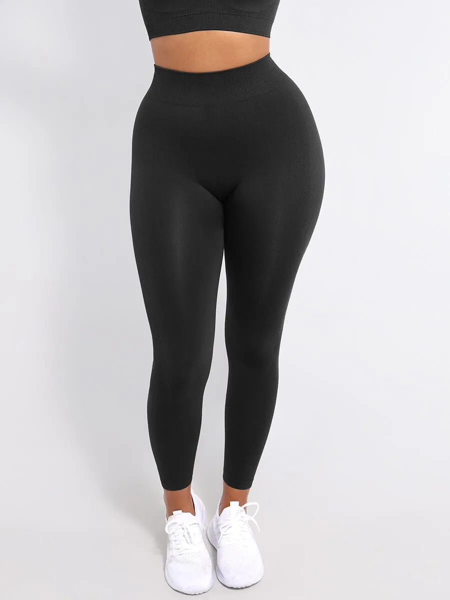 Wholesale Seamless High Waisted Leg Shaping Slimming Yoga Legging