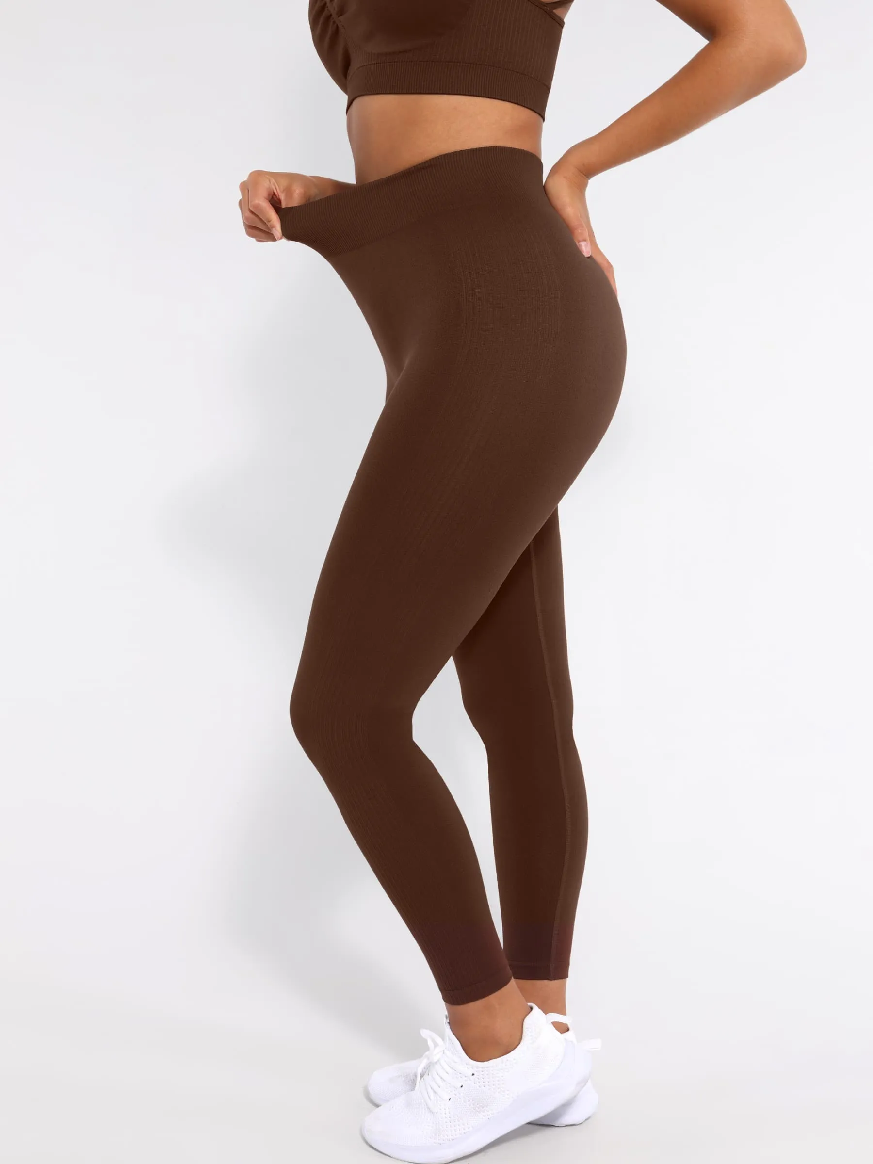 Wholesale Seamless High Waisted Leg Shaping Slimming Yoga Legging