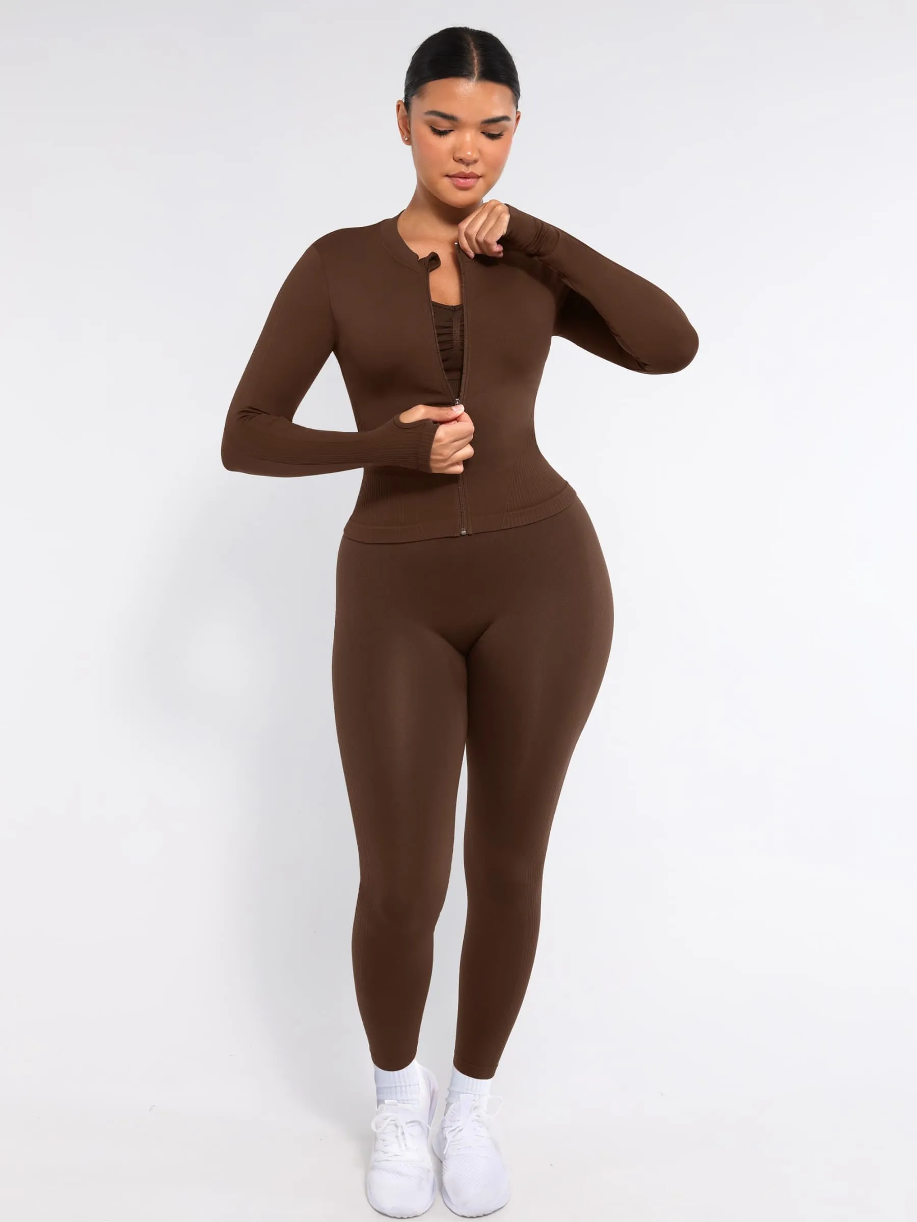 Wholesale Seamless High Waisted Leg Shaping Slimming Yoga Legging