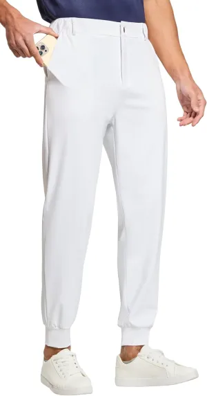 Willit Men's Golf Joggers Stretch Pants with 5 Pockets Slim Fit Sweatpants Work Dress Pants with Belt Loops