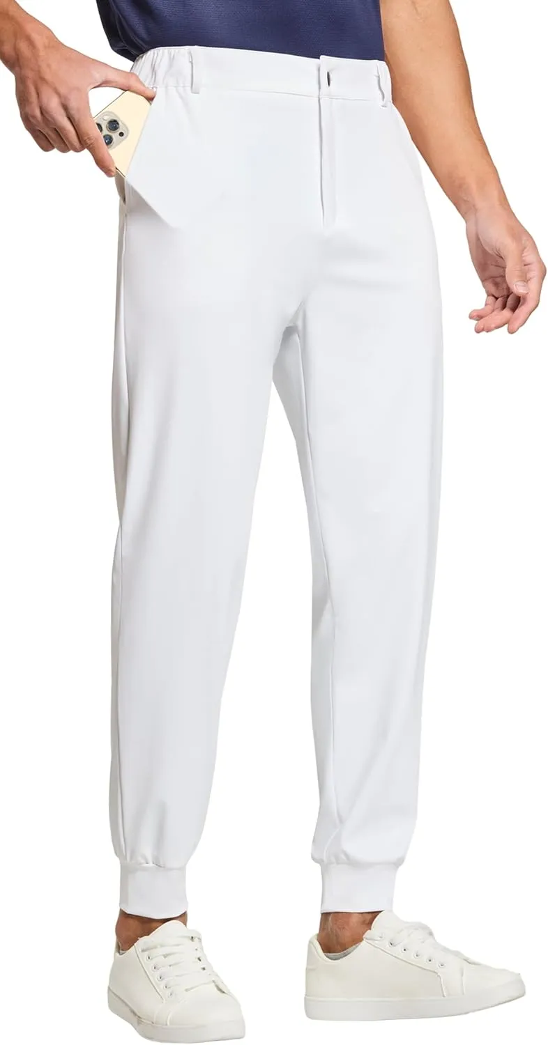 Willit Men's Golf Joggers Stretch Pants with 5 Pockets Slim Fit Sweatpants Work Dress Pants with Belt Loops