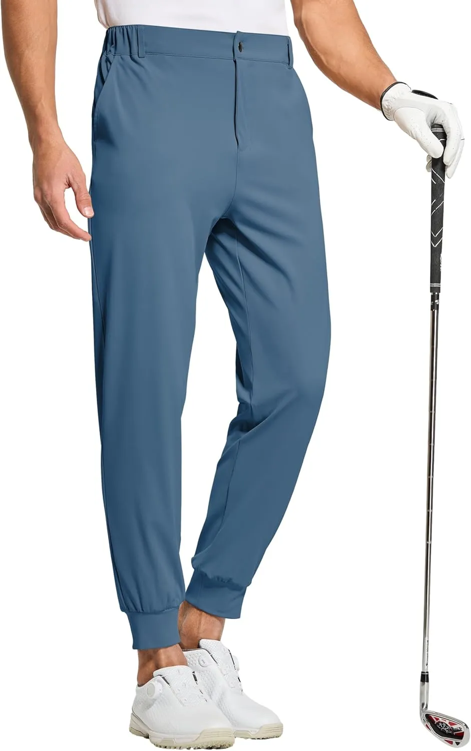 Willit Men's Golf Joggers Stretch Pants with 5 Pockets Slim Fit Sweatpants Work Dress Pants with Belt Loops