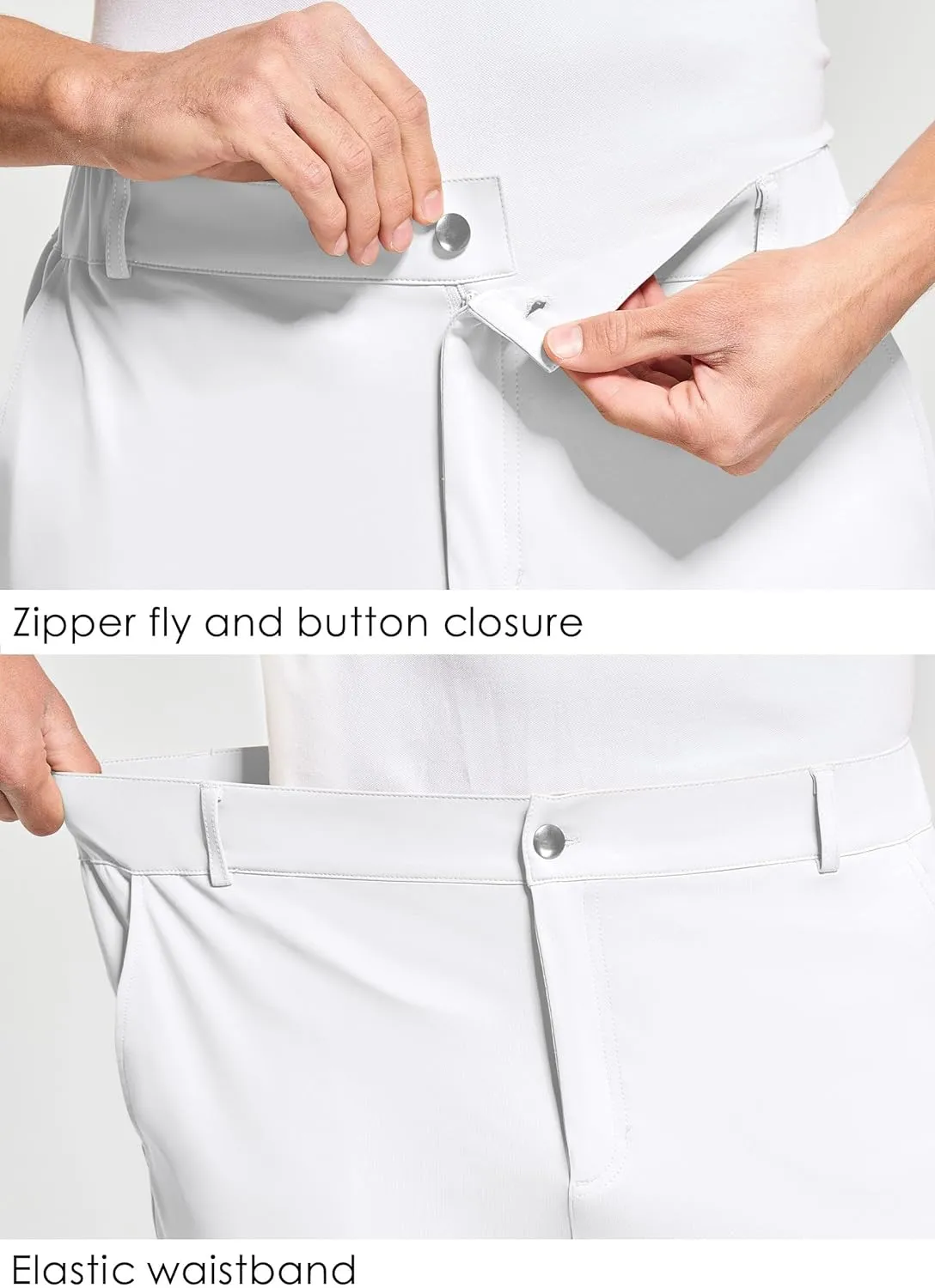 Willit Men's Golf Joggers Stretch Pants with 5 Pockets Slim Fit Sweatpants Work Dress Pants with Belt Loops