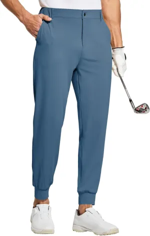 Willit Men's Golf Joggers Stretch Pants with 5 Pockets Slim Fit Sweatpants Work Dress Pants with Belt Loops