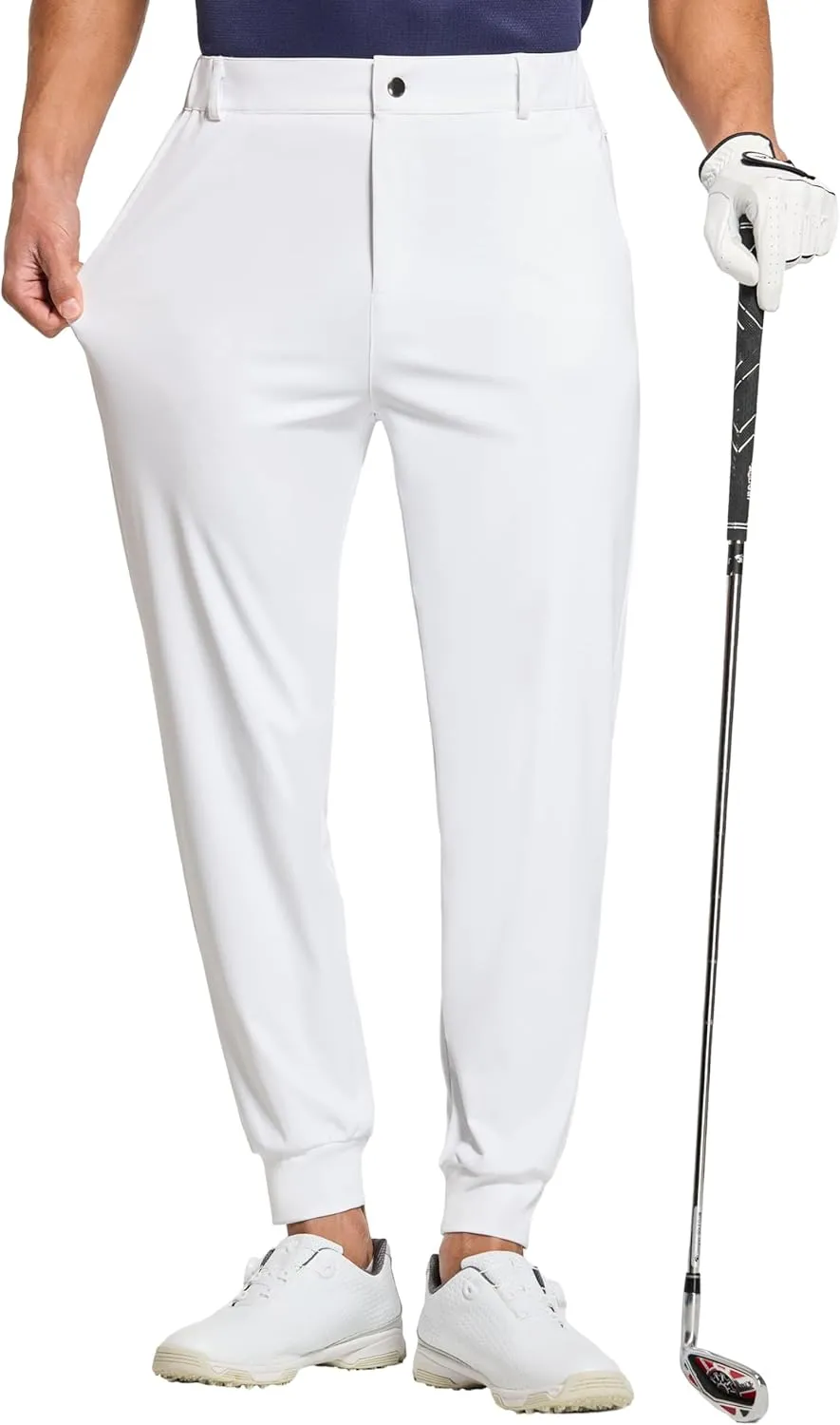 Willit Men's Golf Joggers Stretch Pants with 5 Pockets Slim Fit Sweatpants Work Dress Pants with Belt Loops