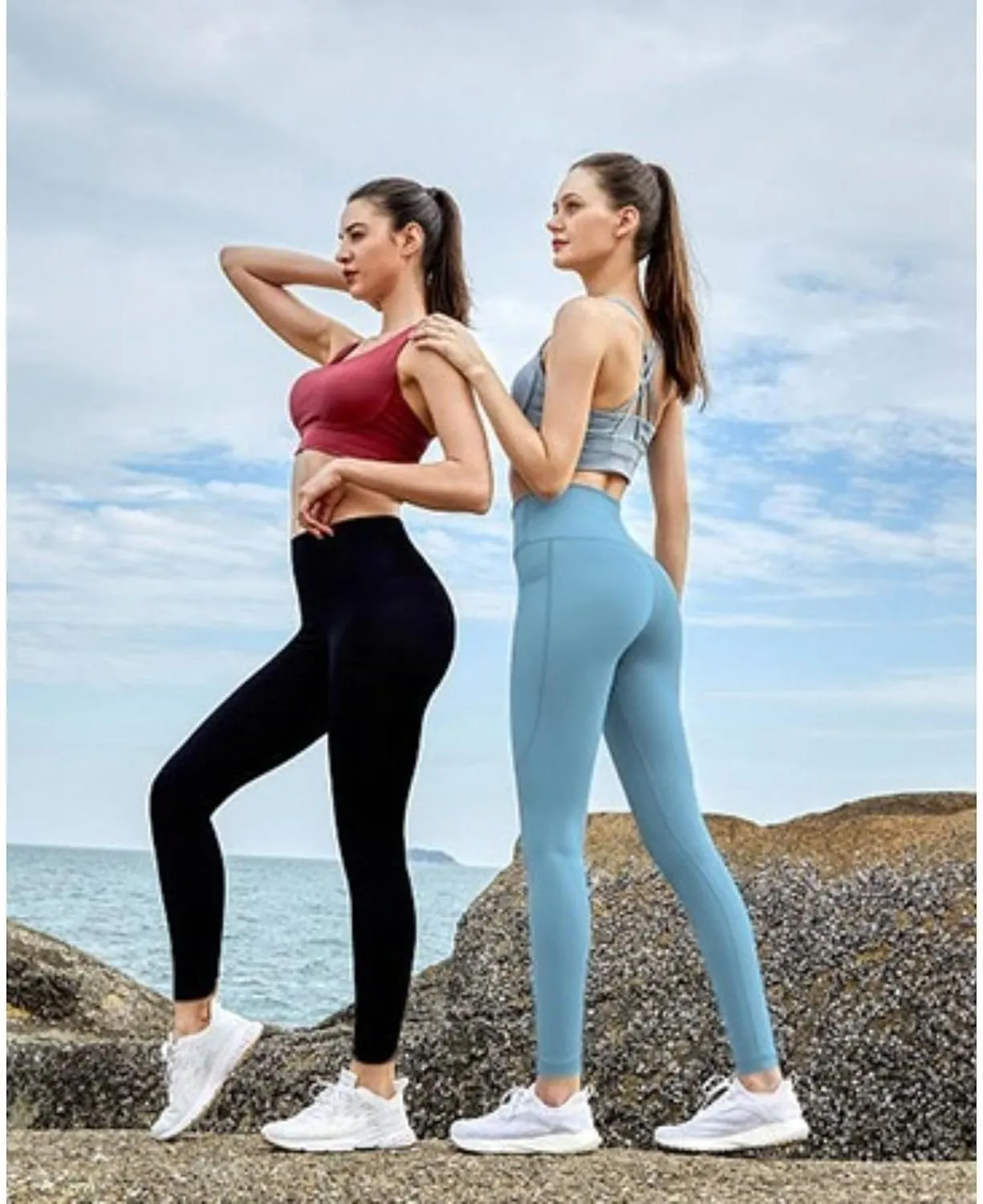 YOYOYOGA Yoga Pants Women Skin Friendly Leggings for Women Yoga Leggings Gym Workout Athletic Yoga Pants with Pockets